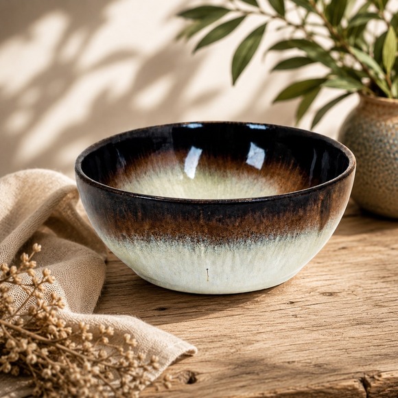 Peter Pots Pottery Other - Vintage Peter Pots Pottery Bowl Seagull Blue Brown Stoneware Rhode Island 6"